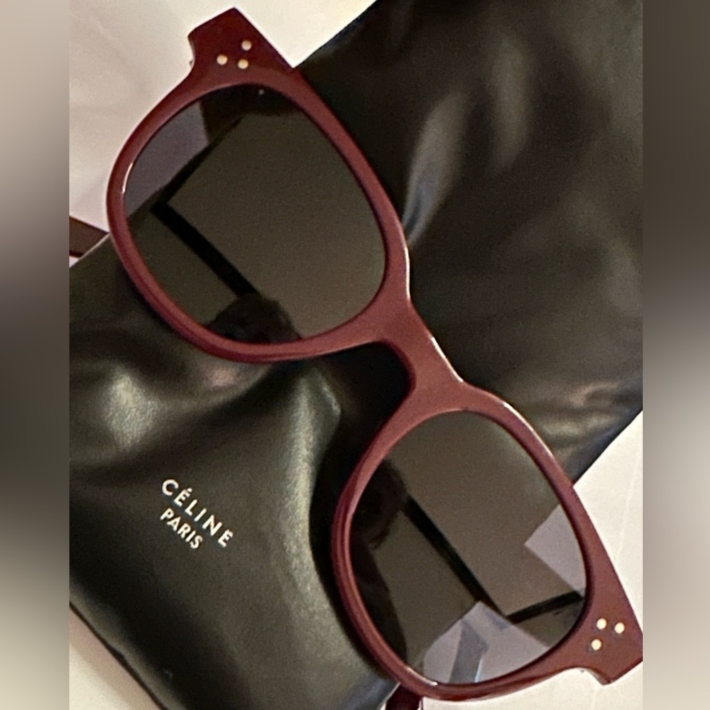 Celine Burgandy Gradient Lens Cat Eye Sunglasses